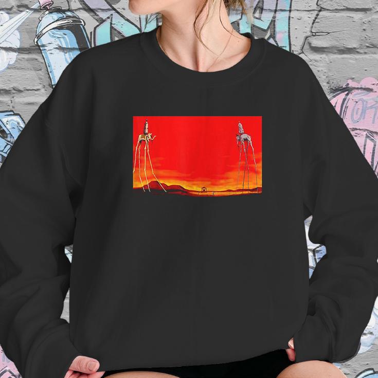 The Elephants Famous Painting By Dali Sweatshirt Gifts for Her