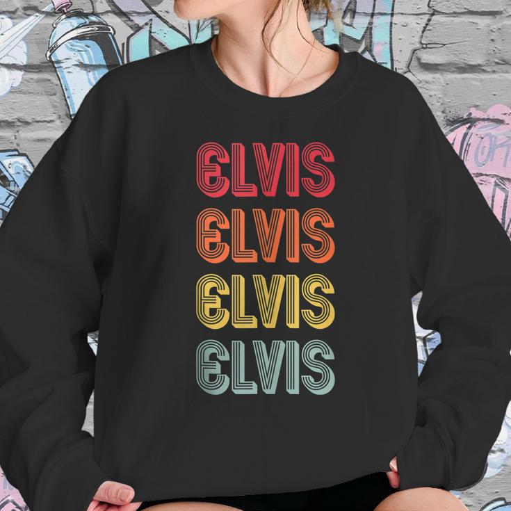 Elvis Name Personalized Funny Retro Vintage Birthday Sweatshirt Gifts for Her