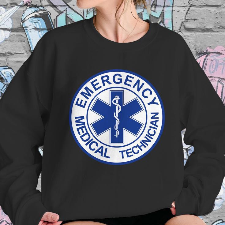 Emt Emergency Medical Technician Logo Sweatshirt Gifts for Her