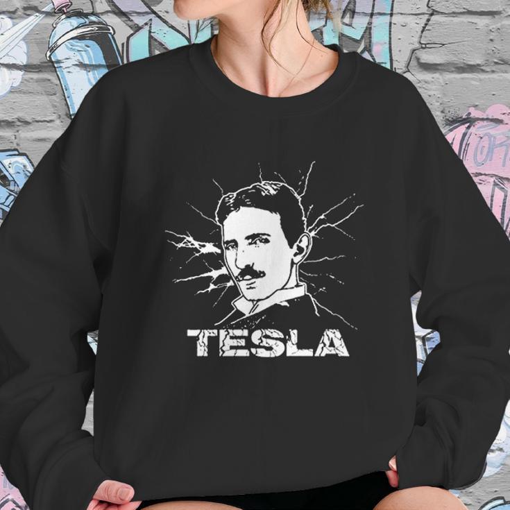 Epicdelusion Science Nikola Tesla Sweatshirt Gifts for Her