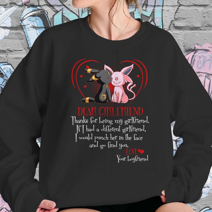 Espeon And Umbreon Boyfriend Dear Girlfriend Sweatshirt Gifts for Her