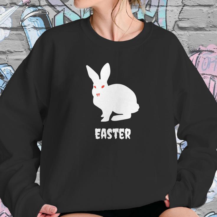 Evil Easter Bunny Rabbit Anti Holiday Pastel Goth Top Sweatshirt Gifts for Her