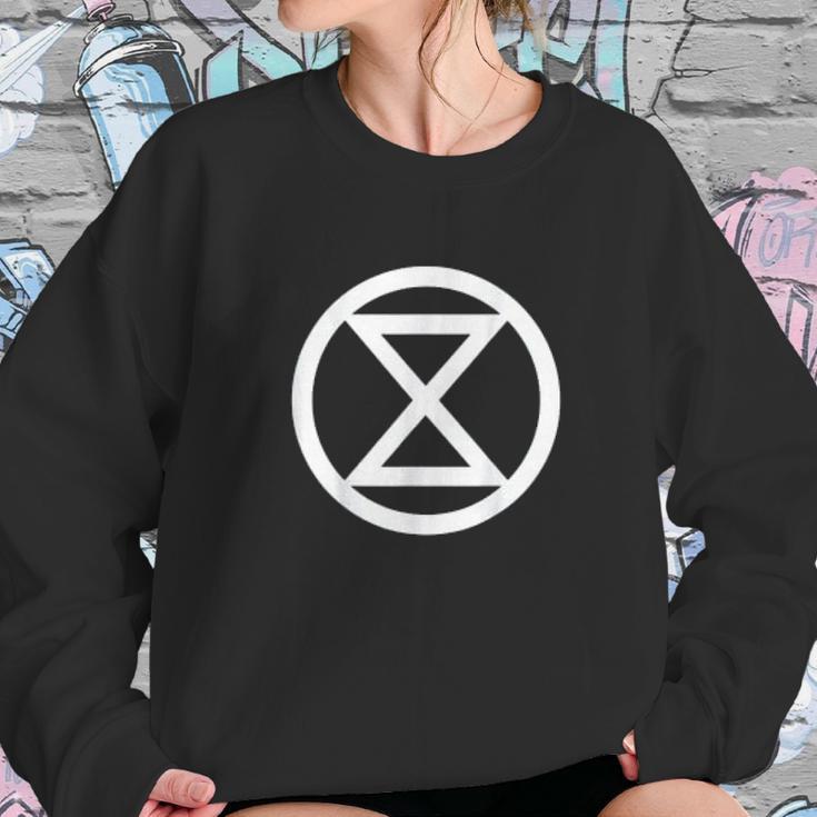 Extinction Rebellion Rebel For Life Climate Change Carbon Sweatshirt Gifts for Her