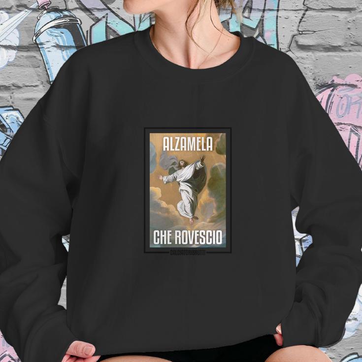 Felpa Con Cappuccio Alzamela Che Rovescio Bianca Sweatshirt Gifts for Her