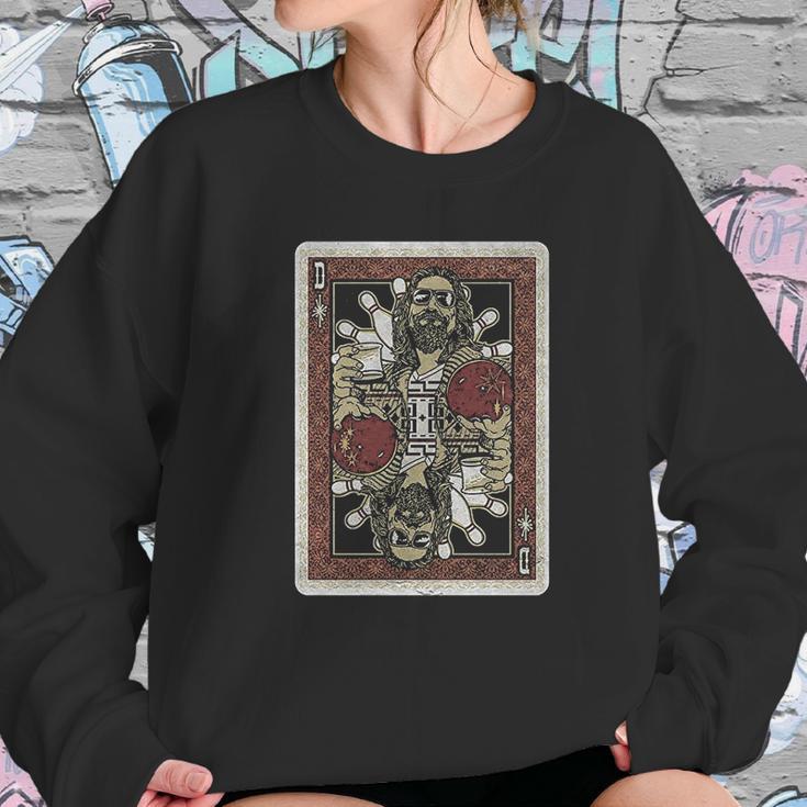 Fifth Sun Mens The Big Lebowski Dude Playing Card Sweatshirt Gifts for Her