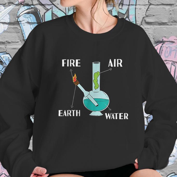 Fire Air Earth Water All Elements In One Bong Sweatshirt Gifts for Her