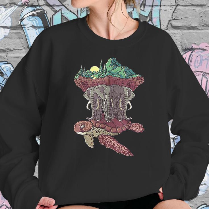 Flat Earth Society Conspiracy Theory Model Sweatshirt Gifts for Her