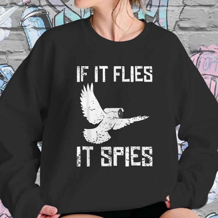 If It Flies It Spies Conspiracy Theory Birds Arent Real Sweatshirt Gifts for Her