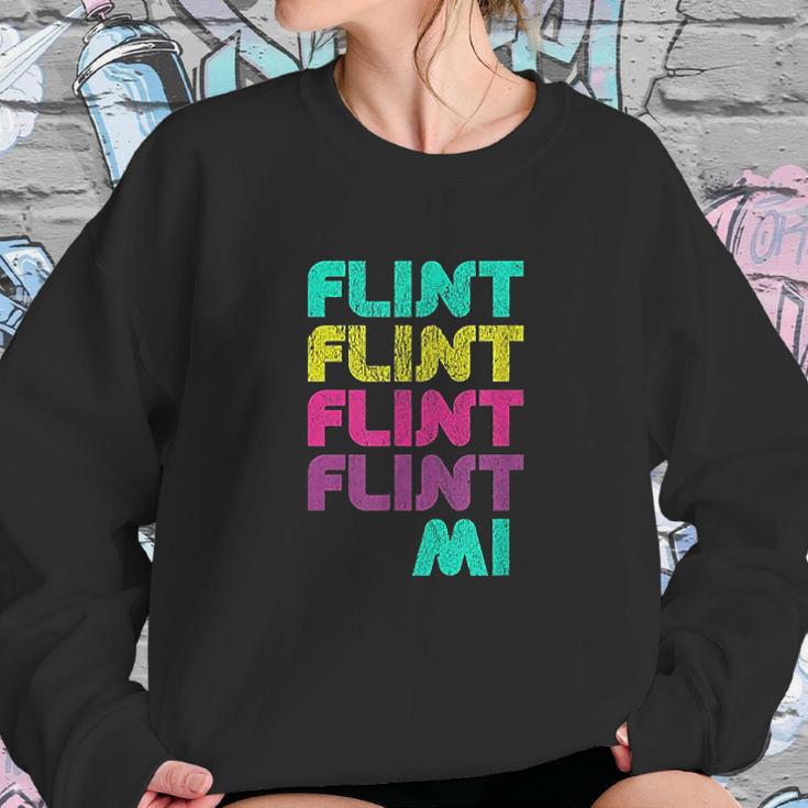 Flint Michigan Fun Gift From Your Hometown Sweatshirt Gifts for Her