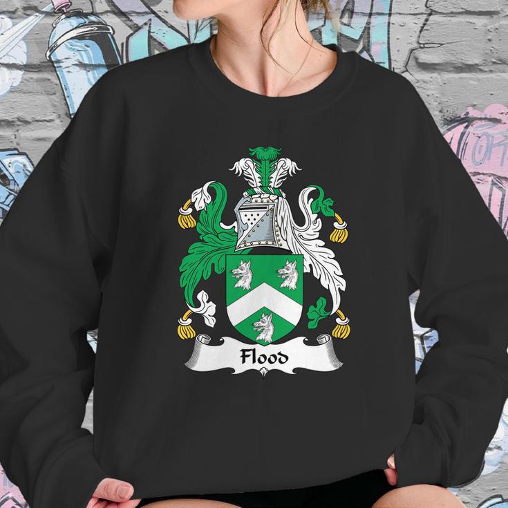 Flood Coat Of Arms Irish Family Crests Sweatshirt Gifts for Her