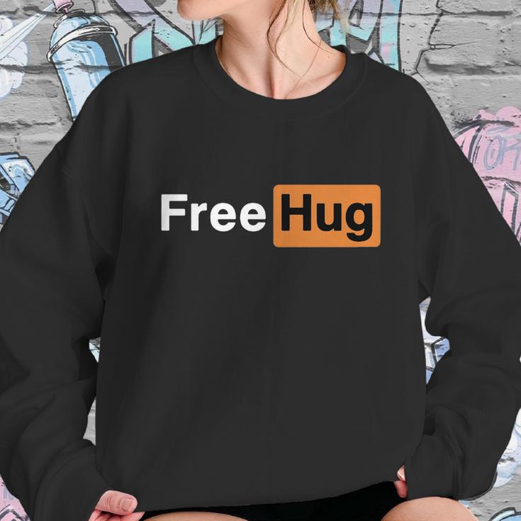 Free Hugs Pornhub Logo Parody Sweatshirt Gifts for Her