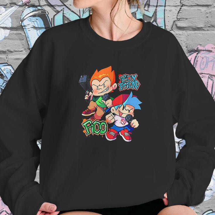 Friday Night Funkin Pico And Boyfriend Funny Sweatshirt Gifts for Her