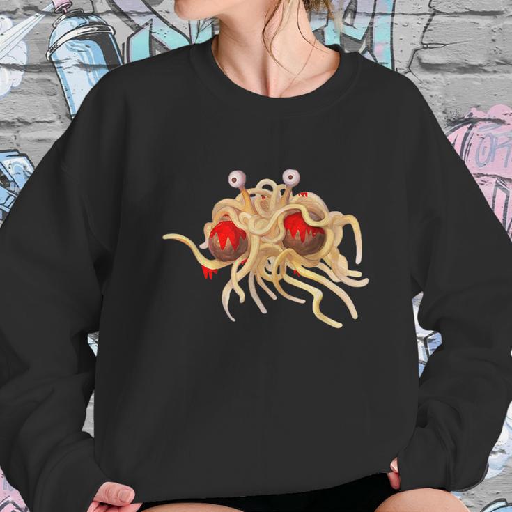 Fsm Flying Spaghetti Monster Funny Pastafarian Atheist Sweatshirt Gifts for Her