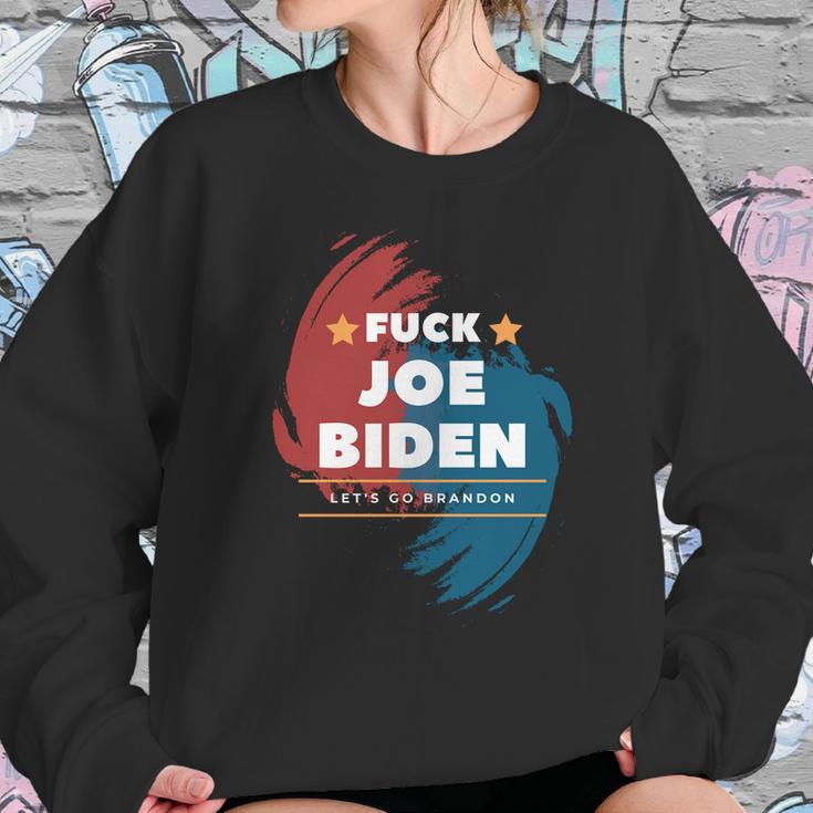 Fuck Joe Biden Lets Go Brandon Star Sweatshirt Gifts for Her