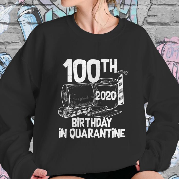 Funny 100Th Birthday In Quarantine Toilet Paper Party Sweatshirt Gifts for Her