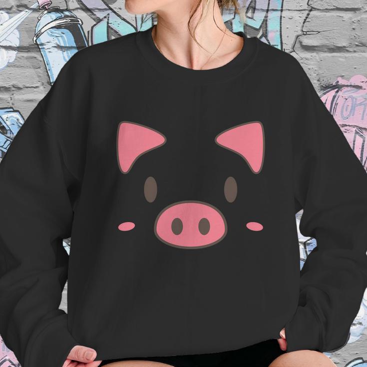 Funny Halloween Cute Halloween Cute Piggy Face Halloween Costume Sweatshirt Gifts for Her