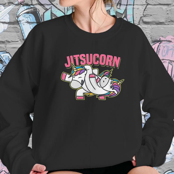 Funny Jiu Jitsu Cute Unicorn Self Defense Sweatshirt Gifts for Her