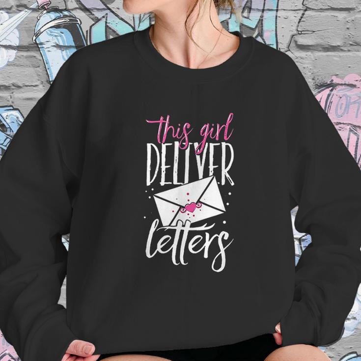 Funny Postal Worker Outfit For A Mailwoman Sweatshirt Gifts for Her