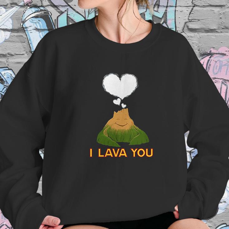 Funny Quote I Lava You Cute Art Sweatshirt Gifts for Her