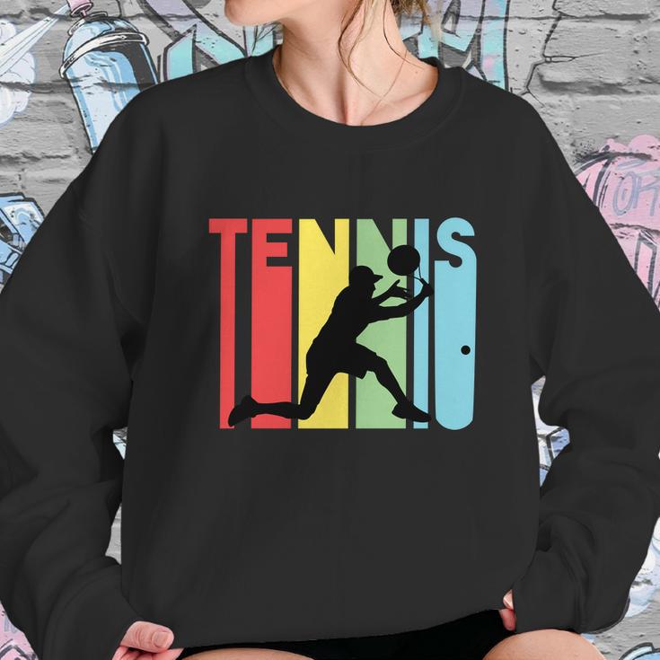 Funny Retro Tennis Logo Sweatshirt Gifts for Her