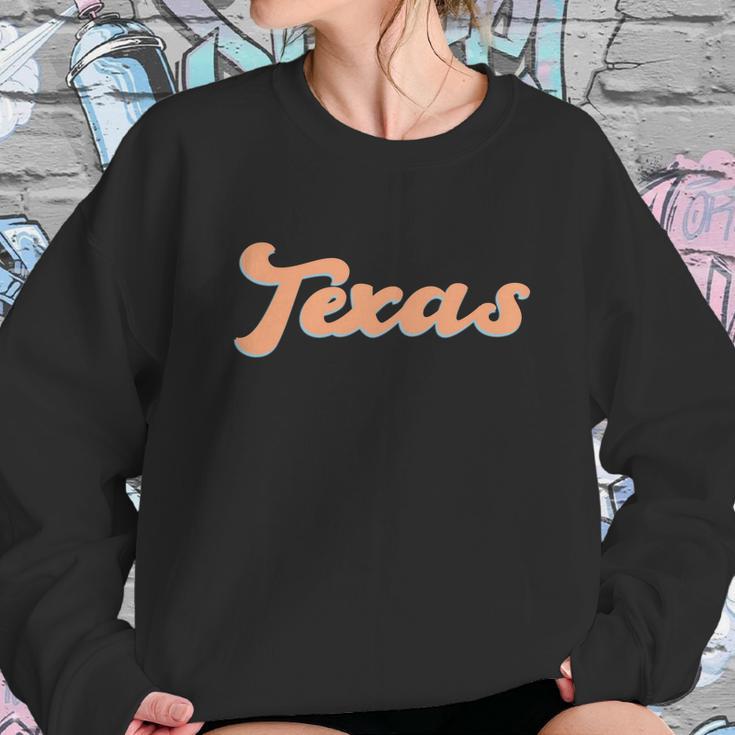 Funny Retro Texas Logo Sweatshirt Gifts for Her