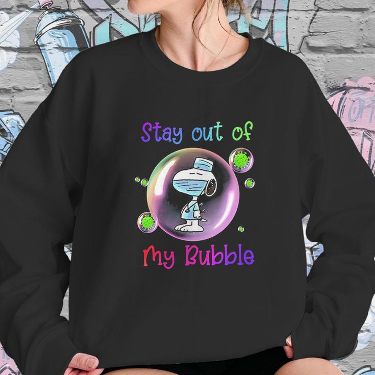 Funny Stay Out Of My Bubble Shirts Snoopy Lovers Tshirt Quarantined Social Distancing Stay At Home Tshirt Sweatshirt Gifts for Her