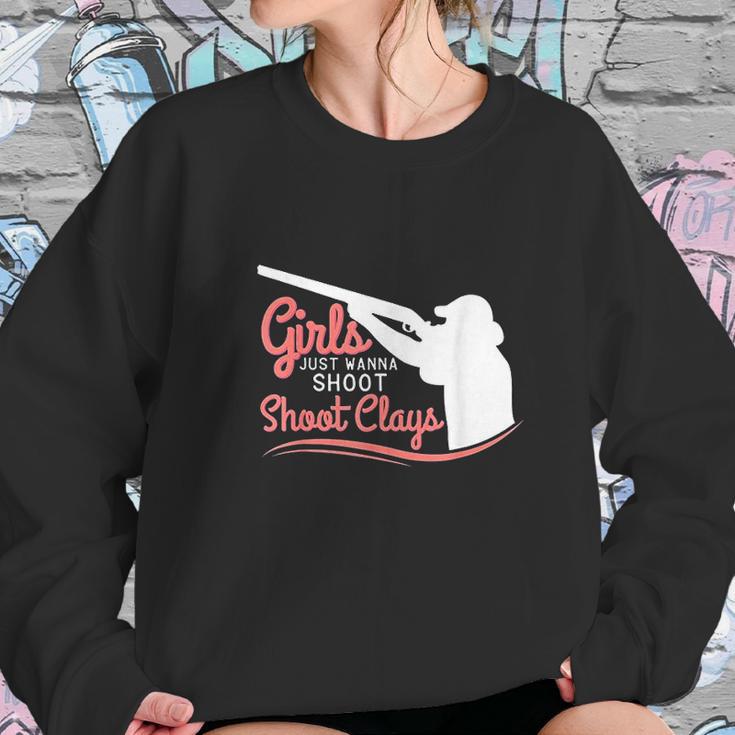 Funny Trap Skeet Shooting Sweatshirt Gifts for Her