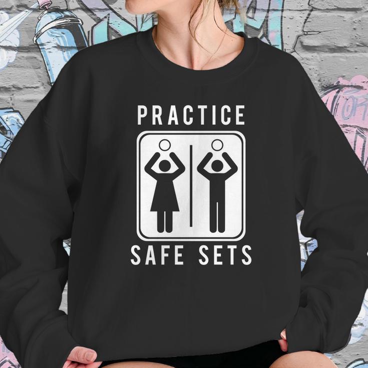 Funny Vollyball Pun Team Practice Safe Sets Tee Sweatshirt Gifts for Her