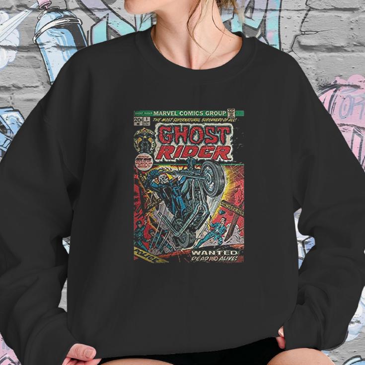 Ghost Rider Comic Art Sweatshirt Gifts for Her