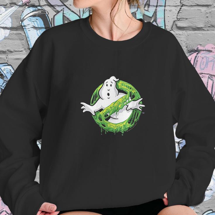 Ghostbusters Classic Slime Ghost Logo Sweatshirt Gifts for Her