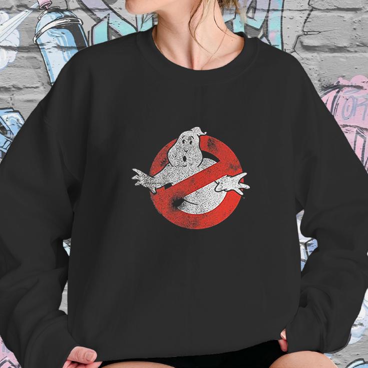 Ghostbusters Distressed No Ghost No Type Sweatshirt Gifts for Her