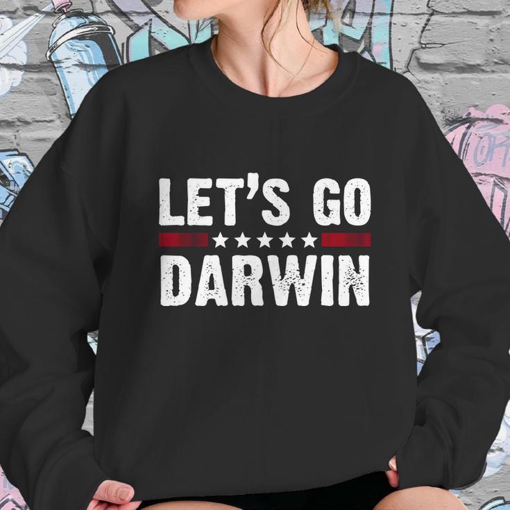 Lets Go Darwin Vintage Logo Sweatshirt Gifts for Her