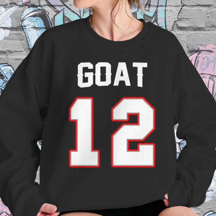 The Goat 12 Jersey 5 Time Champ New England Football Sweatshirt Gifts for Her