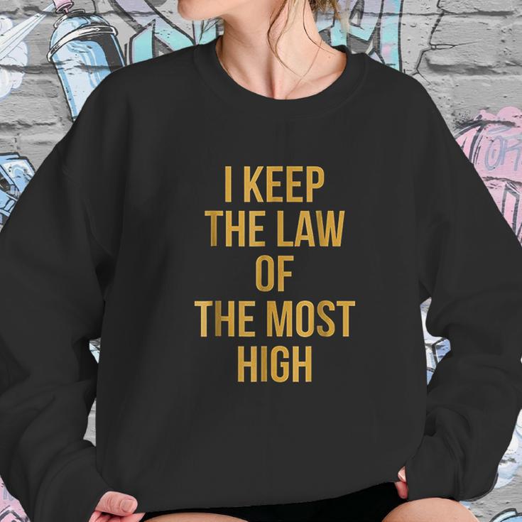 Gold Law Of Yah Yahweh Yeshua Torah Hebrew Roots Sweatshirt Gifts for Her