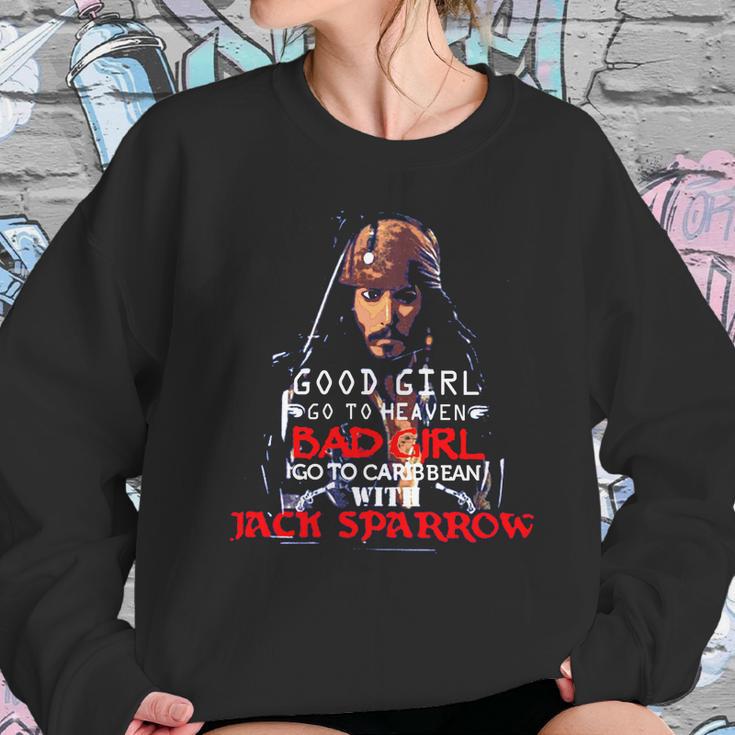 Good Girl Go To Heaven Bad Girl Go To The Caribbean With Jack Sparrow Sweatshirt Gifts for Her