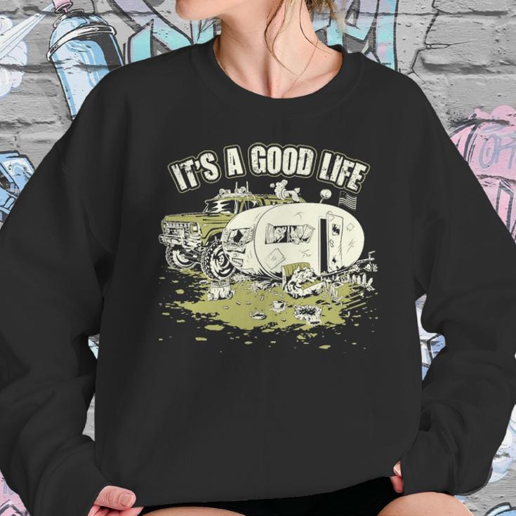 Good Life Jeep Car Camping Sweatshirt Gifts for Her