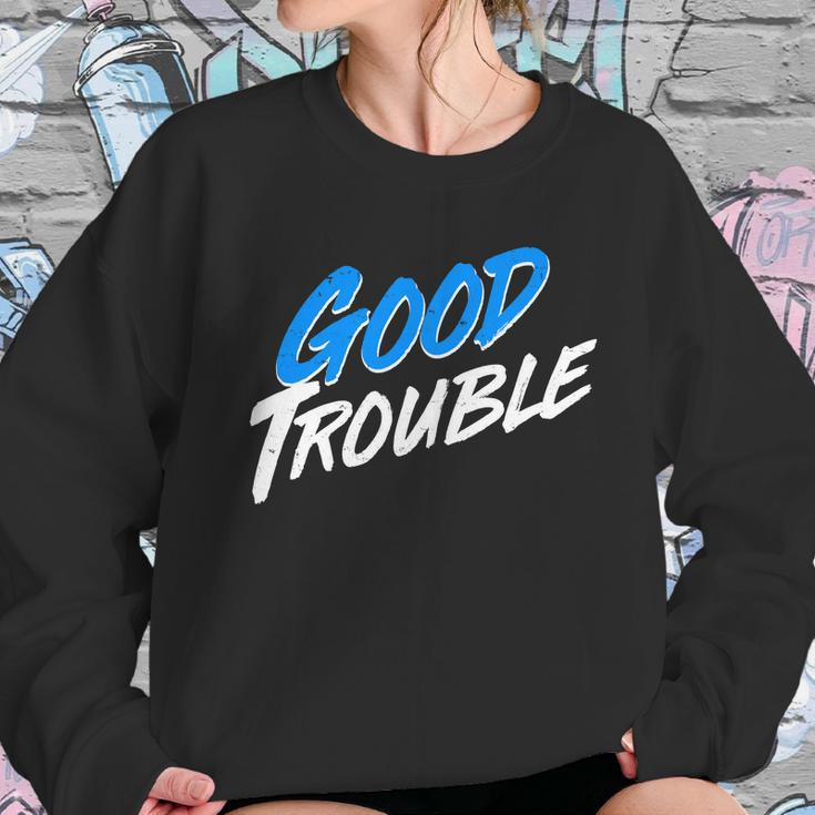 Good Trouble John Lewis Tribute Brush Stroke Sweatshirt Gifts for Her