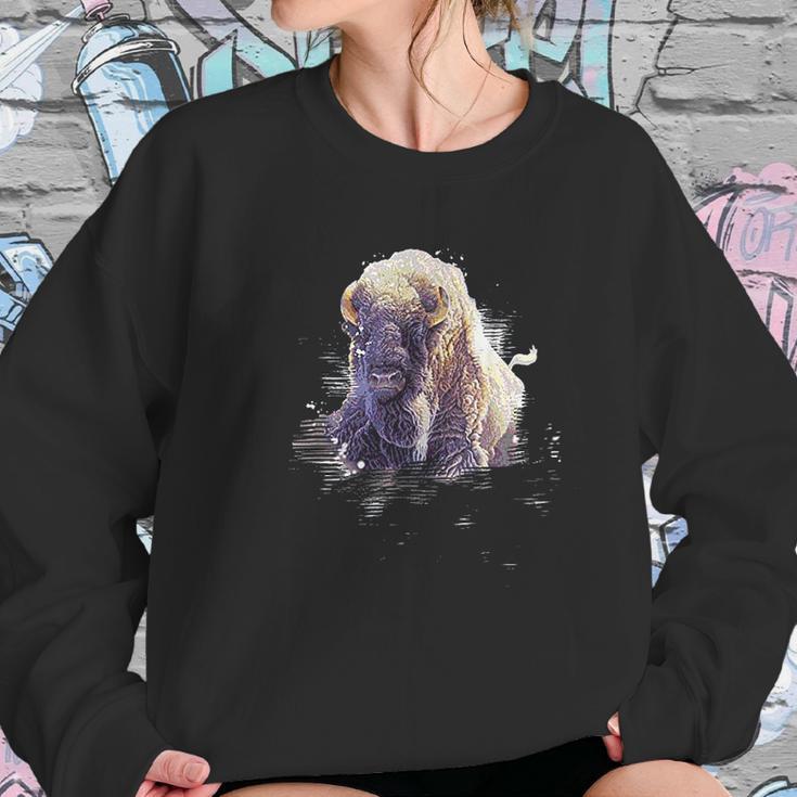 Great Native American White Buffalo Sacred Sweatshirt Gifts for Her