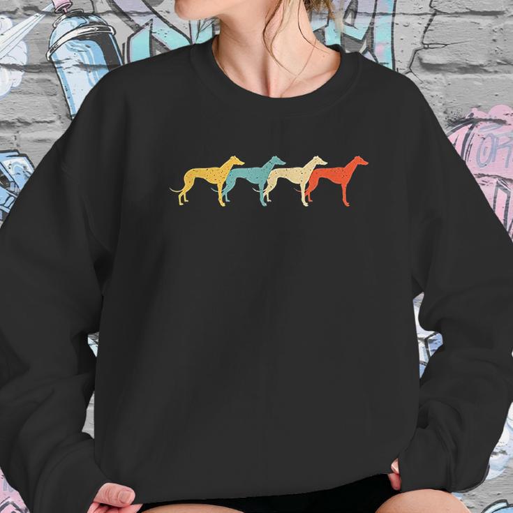 Greyhound Vintage Retro Dog Pet Sweatshirt Gifts for Her