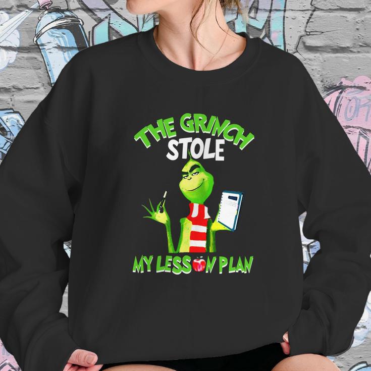 The Grinch Stole My Lesson Plan Sweatshirt Gifts for Her