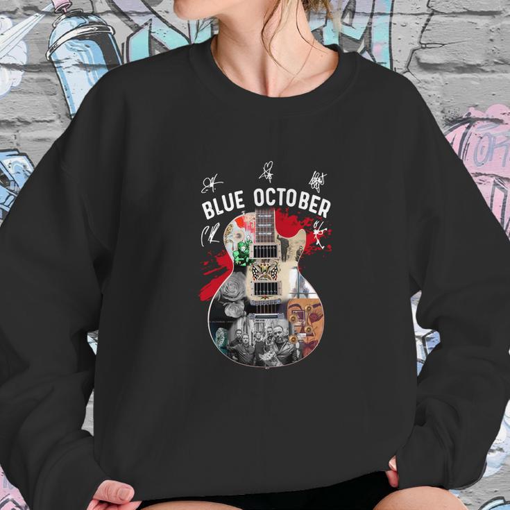 Guitar Blue October Signatures Shirt Sweatshirt Gifts for Her