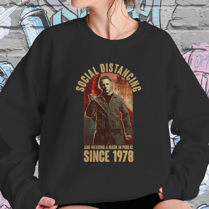 Halloween Social Distancing And Wearing A Mask Since 1978 Sweatshirt Gifts for Her