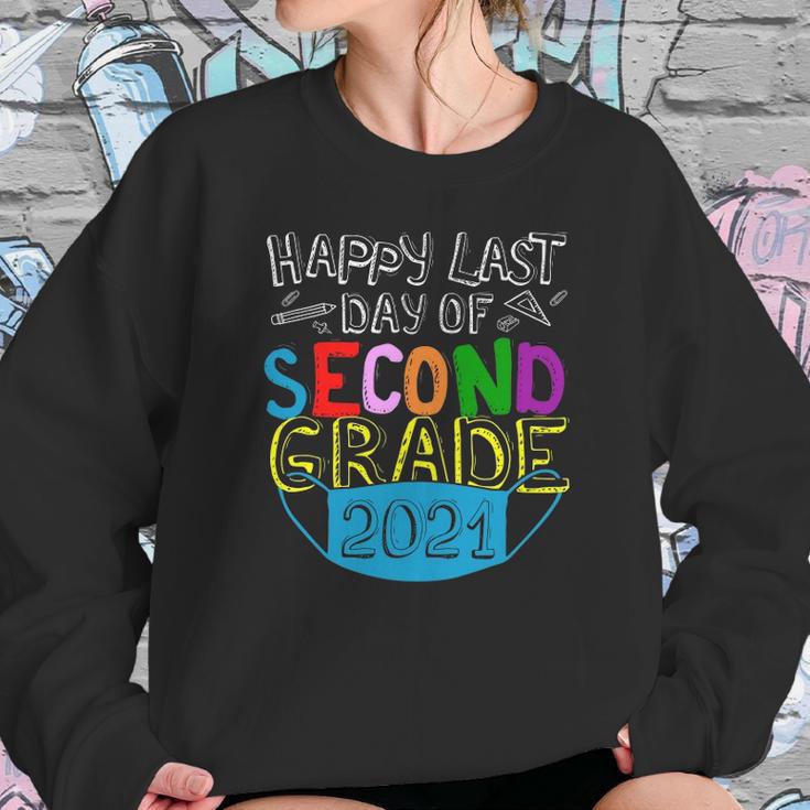 Happy Last Day Of 2Nd Grade Second Grade Class Of 2021 Graduation 2021 School Life Face Mask Quarantine Sweatshirt Gifts for Her