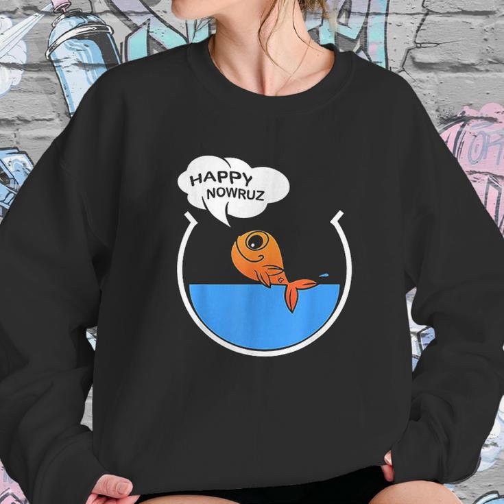 Happy Nowruz 2021 Goldfish Norooz 1400 Persian New Year Sweatshirt Gifts for Her