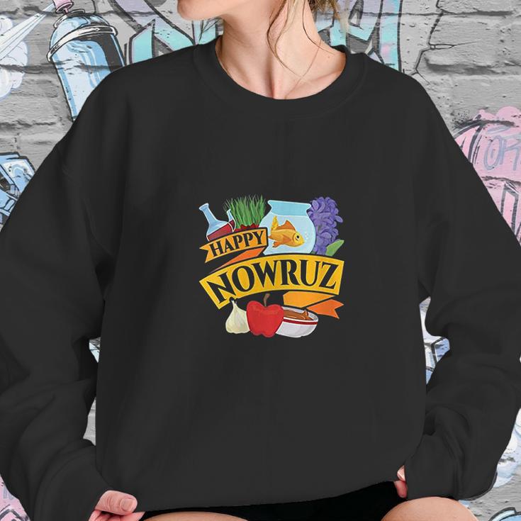 Happy Nowruz Iranian Persian New Year Haf Seen Arrangement Sweatshirt Gifts for Her