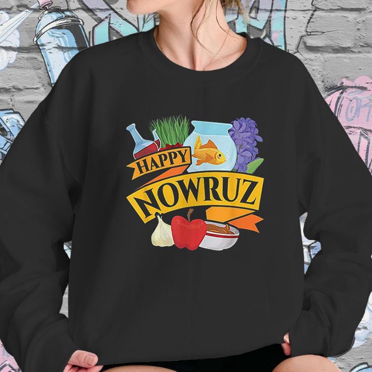 Happy Nowruz Iranian Persian New Year Haft Seen Arrangement Sweatshirt Gifts for Her