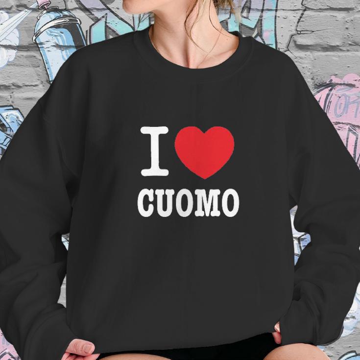 I Heart Cuomo Ladies Sweatshirt Gifts for Her