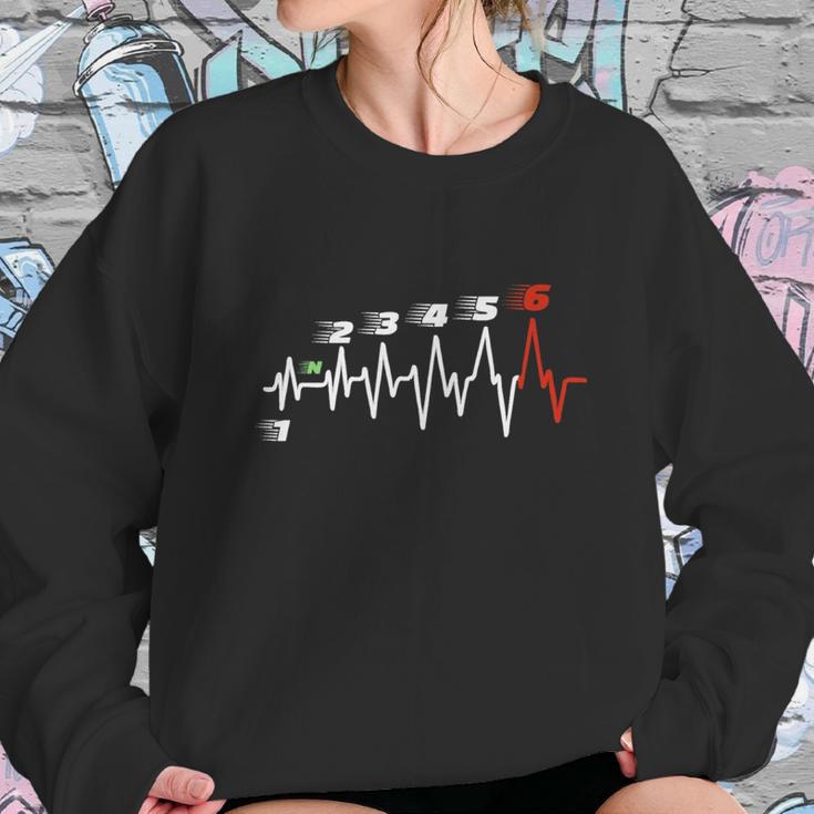 Heartbeat Motorrad Herzschlag Sweatshirt Gifts for Her