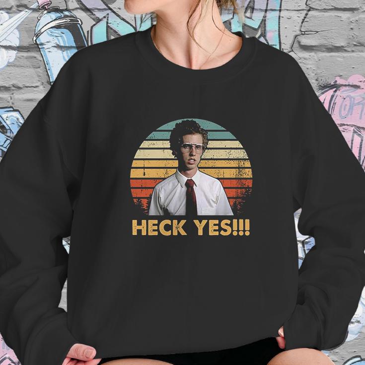 Heck Yes Vintage Napoleon Lovers Dynamite Fan Movie Sweatshirt Gifts for Her