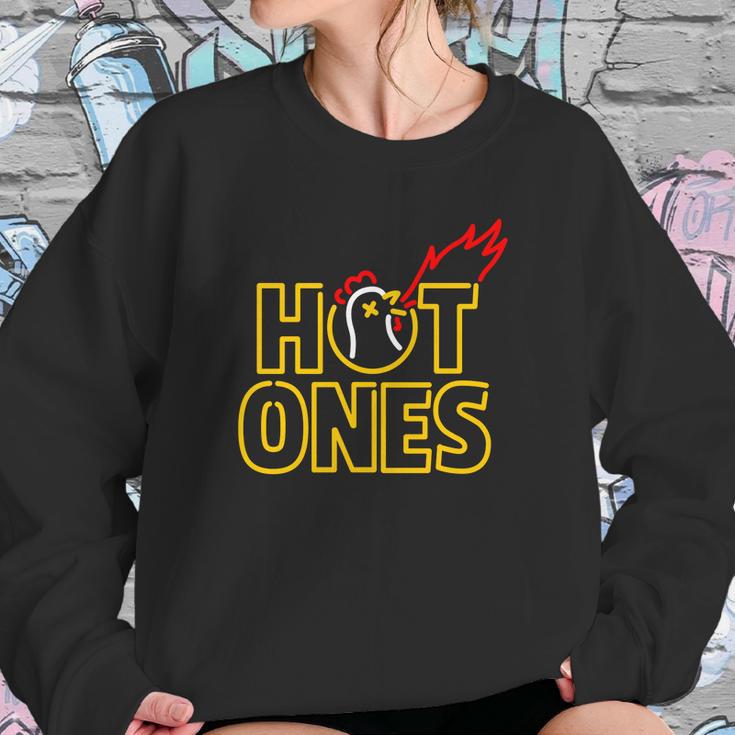 Hot Ones Simple Line Art Sweatshirt Gifts for Her